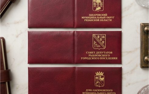 Удостоверения с тиснением для&nbsp;муниципальных образований